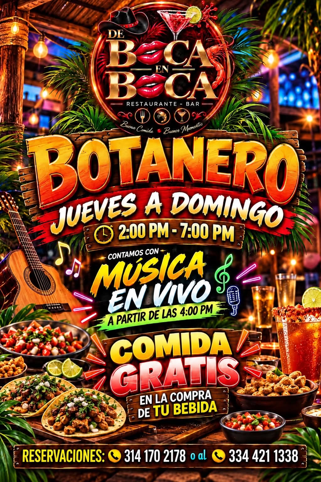 Artistas invitados y música en vivo